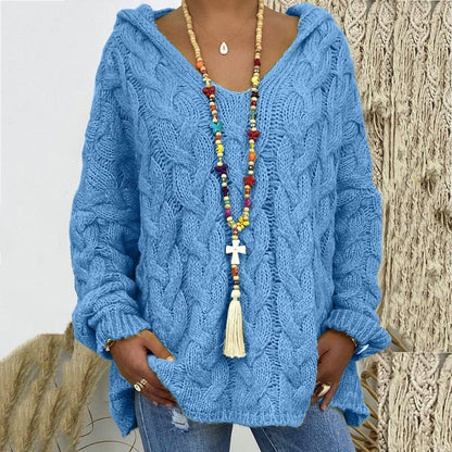 Pull en maille torsadée élégant et intemporel pour femme