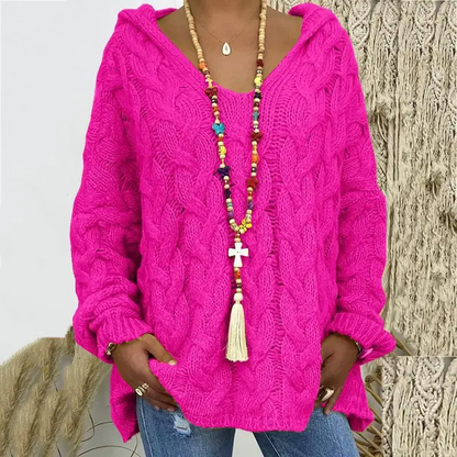 Pull en maille torsadée élégant et intemporel pour femme