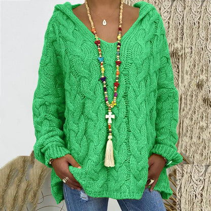 Pull en maille torsadée élégant et intemporel pour femme