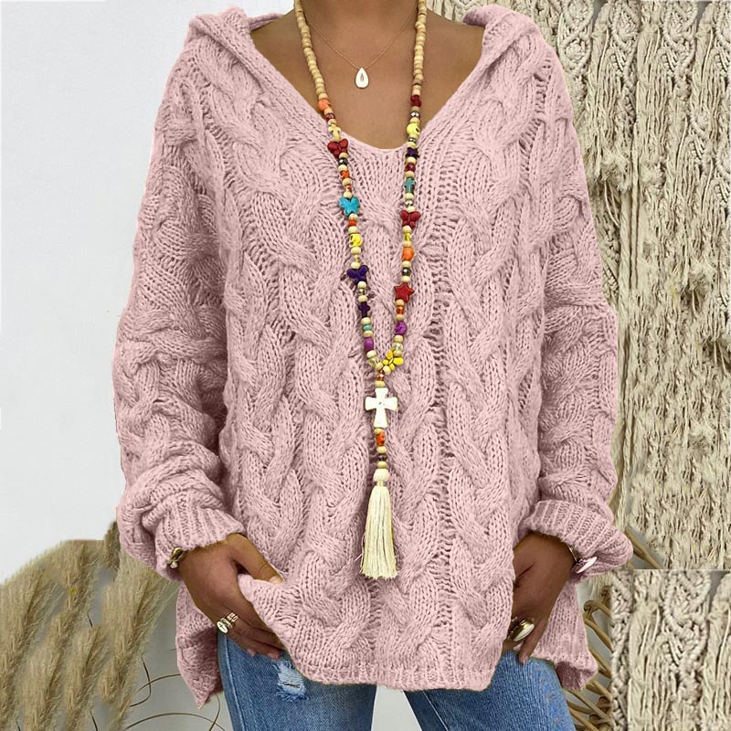Pull en maille torsadée élégant et intemporel pour femme