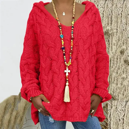 Pull en maille torsadée élégant et intemporel pour femme