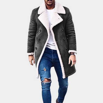 Manteau d'hiver élégant pour homme, chaud