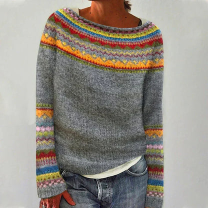 Pull d'Hiver Rétro Femme Chaud & Stylé