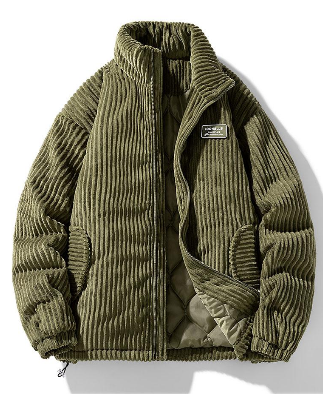 Veste élégante pour homme en velours côtelé moderne