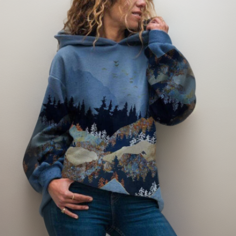 Sweat-shirt à capuche stylé pour femme - Design streetwear