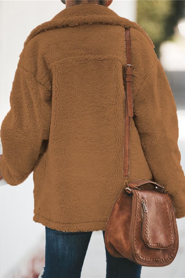 Modische Steppjacke Reißverschluss Stehkragen - IdealeKleiden