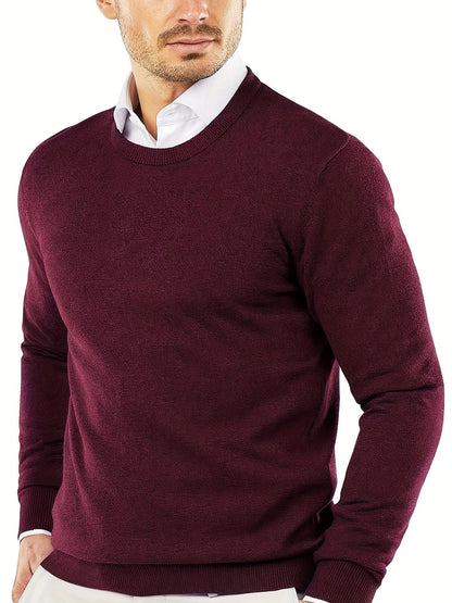 Robe en maille tendance à col rond