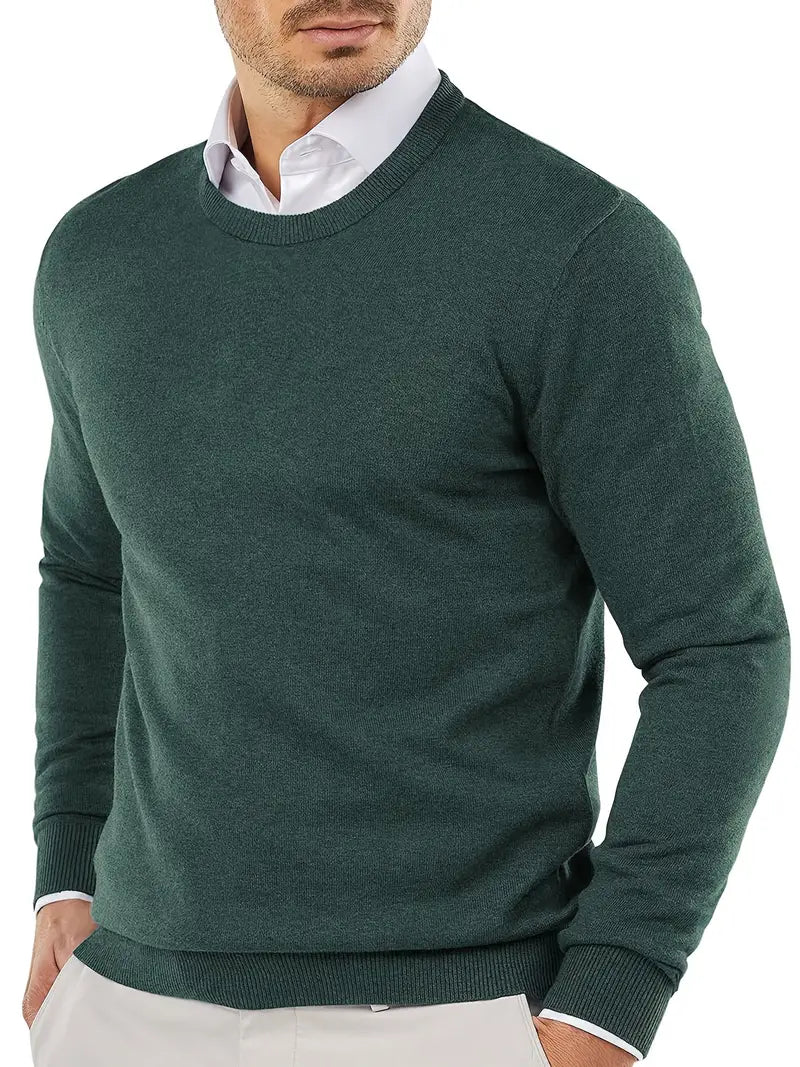Robe en maille tendance à col rond