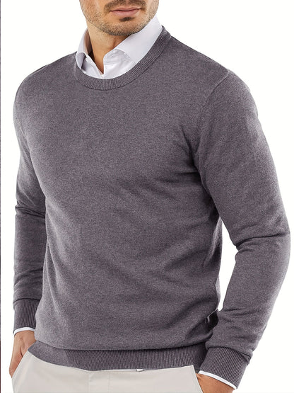 Robe en maille tendance à col rond