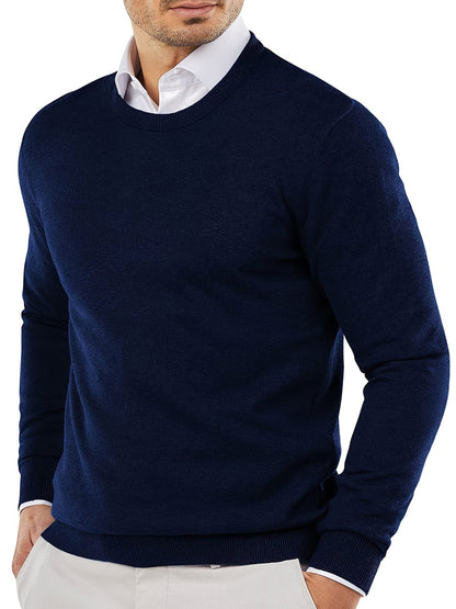 Robe en maille tendance à col rond