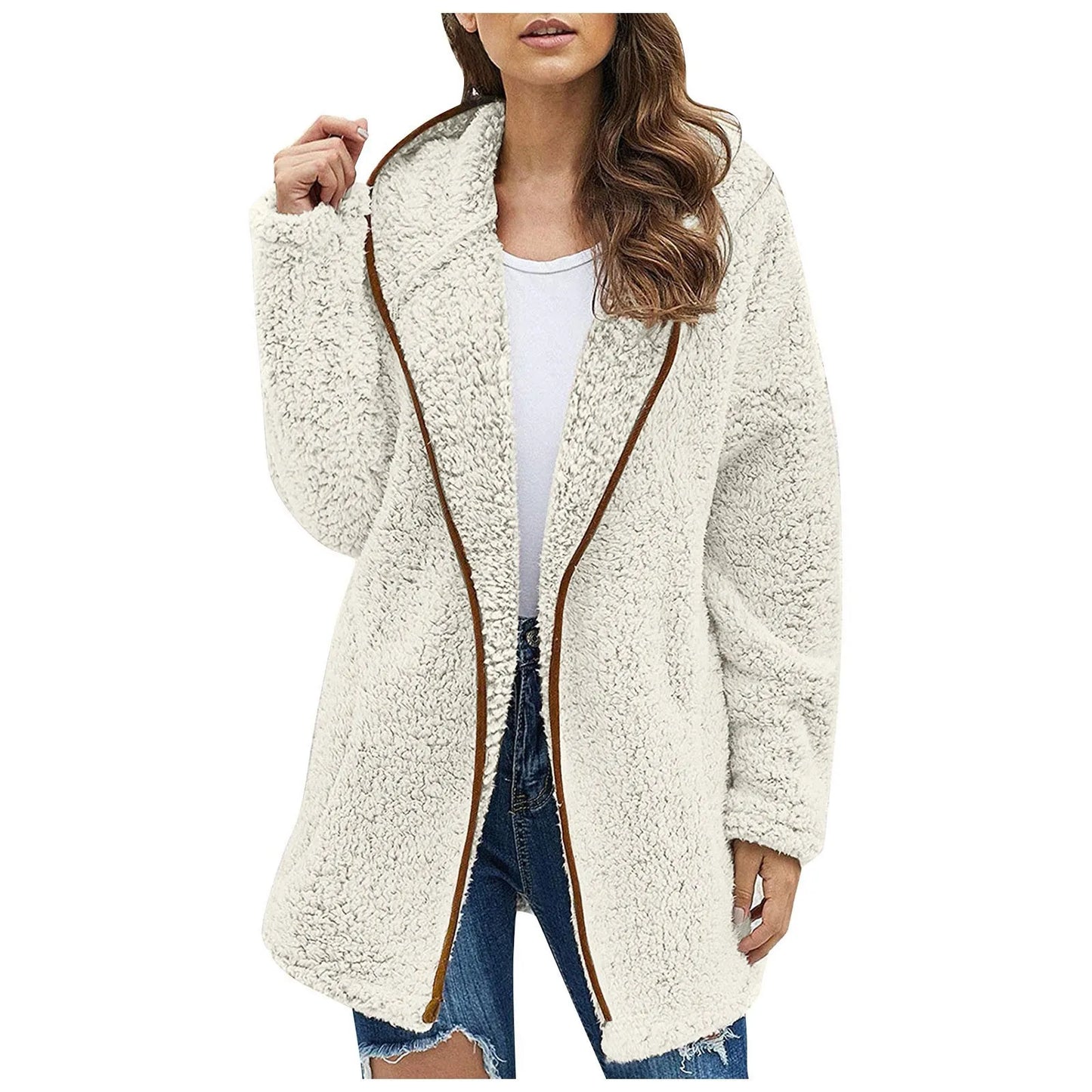 Veste polaire longue et élégante pour femme