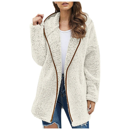 Veste polaire longue et élégante pour femme