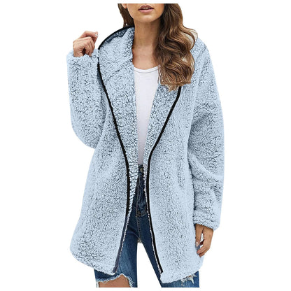 Veste polaire longue et élégante pour femme