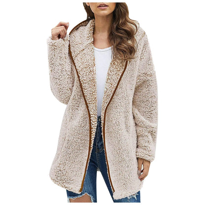 Veste polaire longue et élégante pour femme