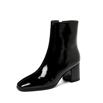 Bottines vernies pour femme