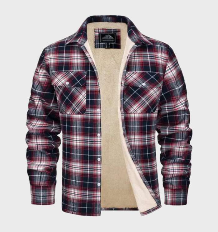 Veste en flanelle pour homme style rétro moderne