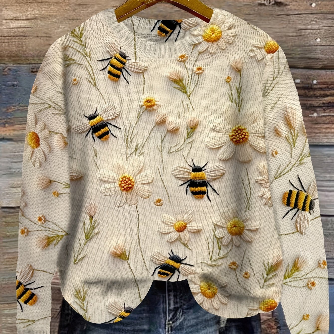 Pull-overs pour femmes à motif d'abeilles
