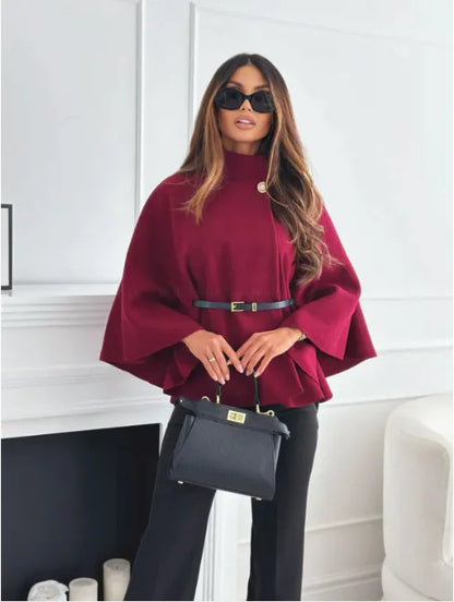 Manteau en laine stylé pour femme, modèle tendance