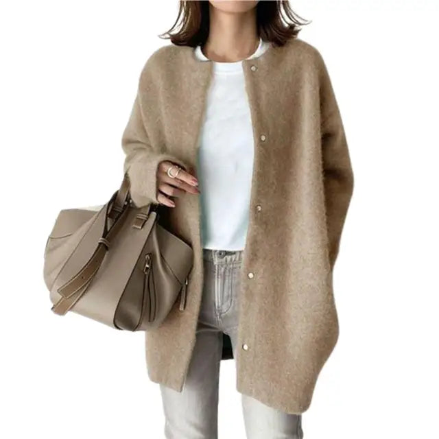 Cardigan en maille rétro, confortable, look vintage