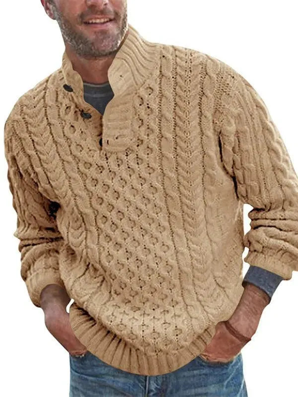 Pull-over élégant pour homme avec col