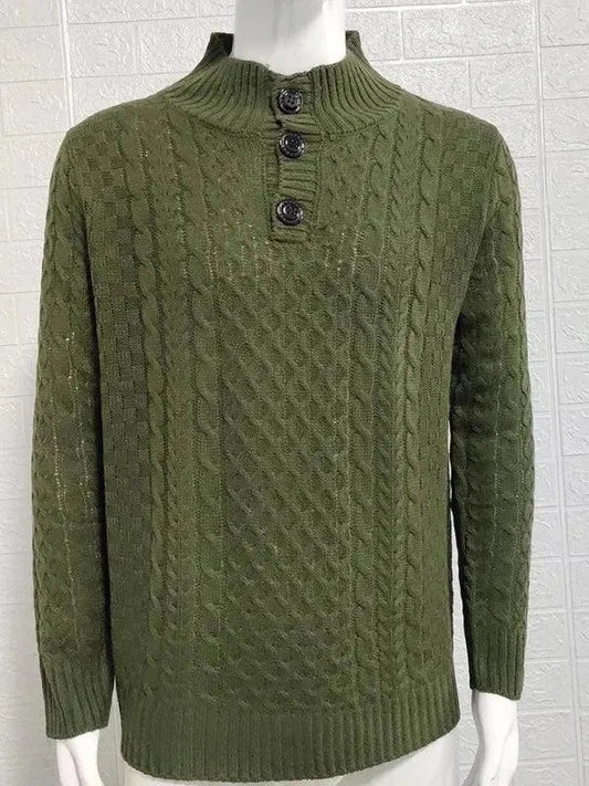 Stylisher Herren Pullover mit Kragen - IdealeKleiden
