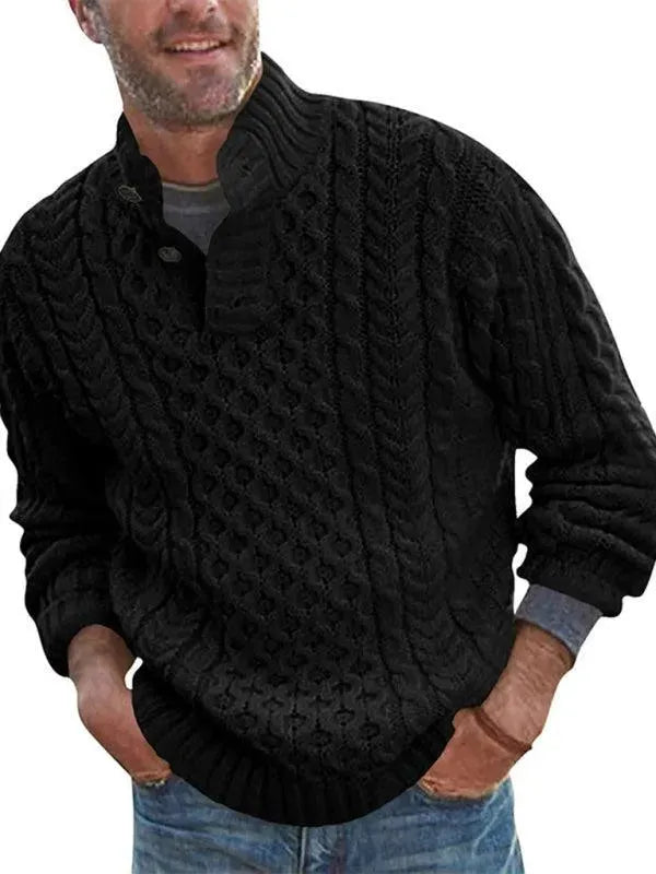 Pull-over élégant pour homme avec col