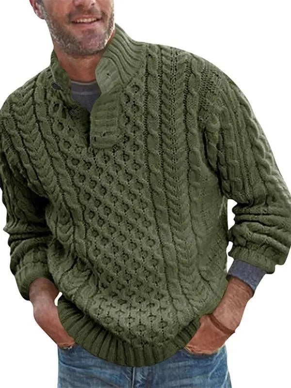 Pull-over élégant pour homme avec col