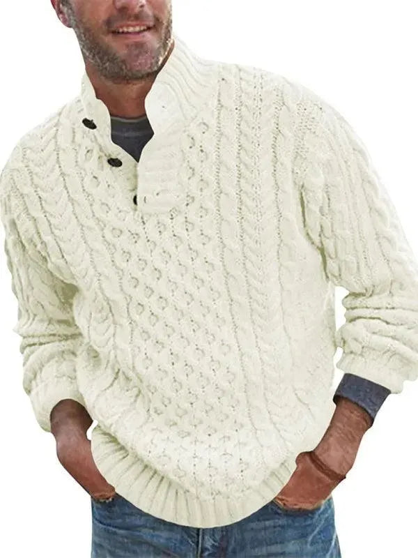 Pull-over élégant pour homme avec col