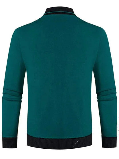 Herren Pullover Slim Fit V-Ausschnitt Modern - IdealeKleiden