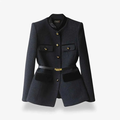 Blazer en tweed sur mesure coupe ajustée
