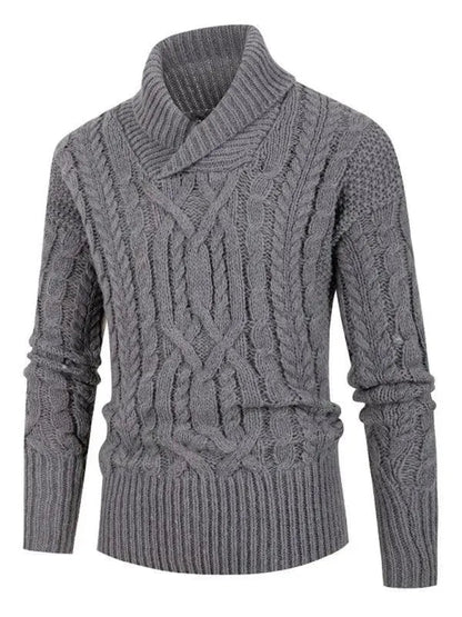 Pull pour homme col en V moderne sportif