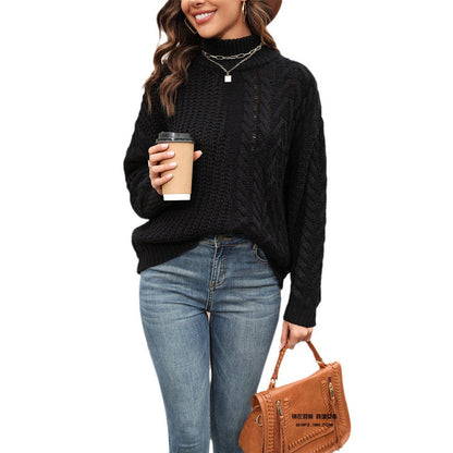 Pull col roulé stylé Chic d'hiver Femme