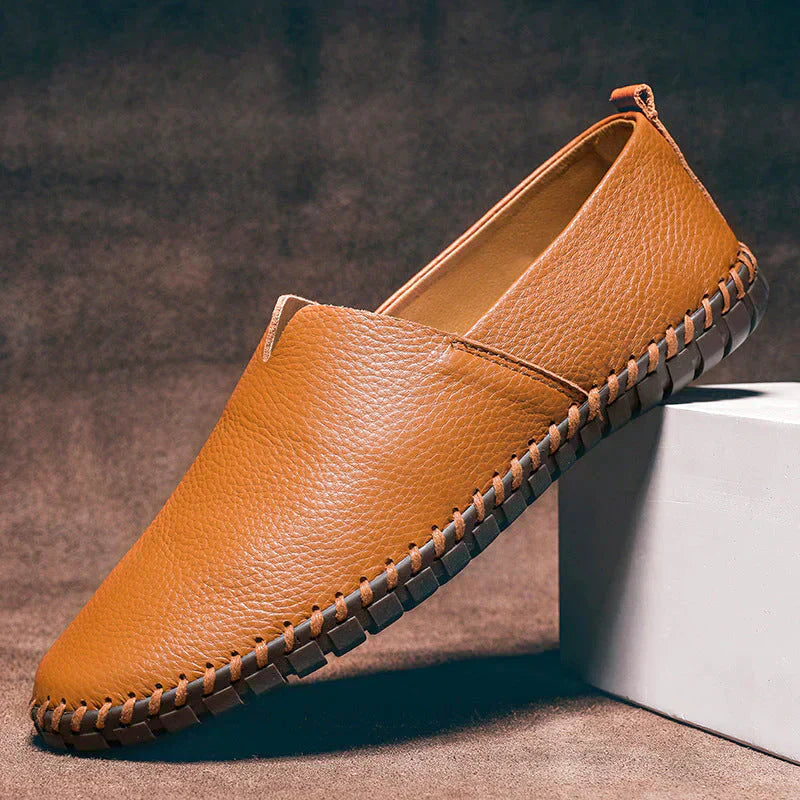 Mocassins élégants en cuir pour homme, qualité luxe
