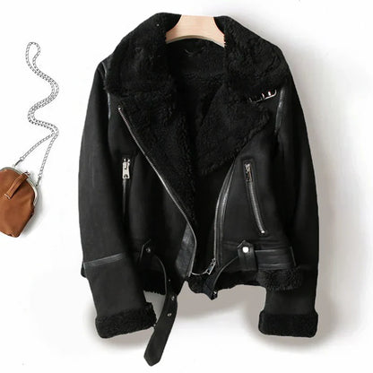 Blouson bombardier polaire chaud style Sherpa