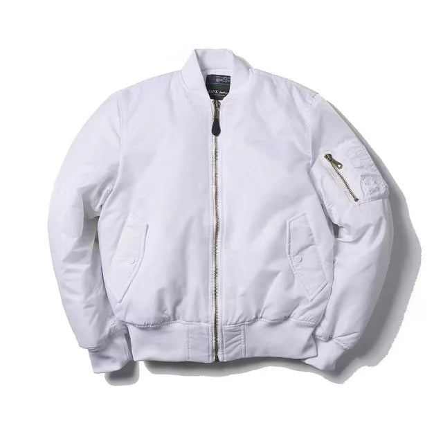 Bomber unisexe tendance avec fermeture éclair, qualité supérieure