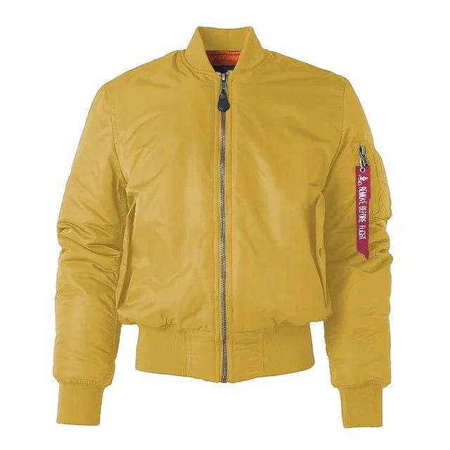 Bomber unisexe tendance avec fermeture éclair, qualité supérieure