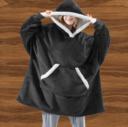 Sweat à capuche polaire unisexe chaud