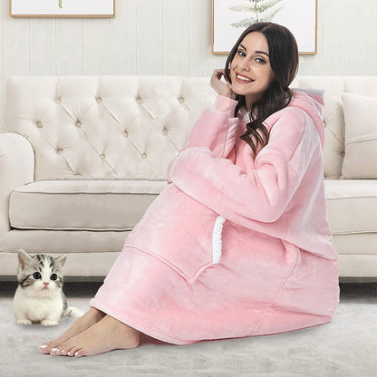 Sweat à capuche polaire unisexe chaud