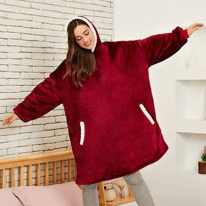 Sweat à capuche polaire unisexe chaud