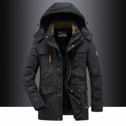 Herren Winterparka Lang Warm Isoliert - IdealeKleiden