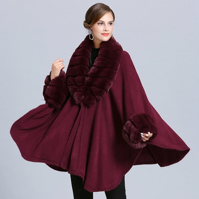 Manteau doux en fausse fourrure pour femmes