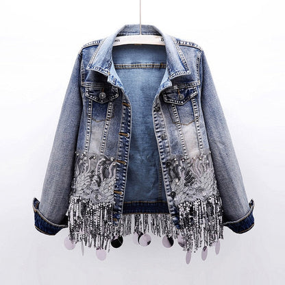 Veste en jean pour femme Confortable Sportive