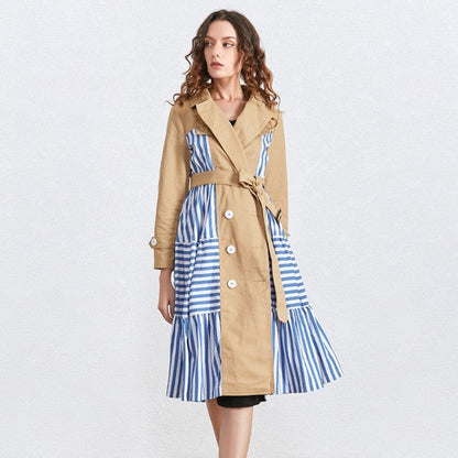 Manteau femme élégant coupe trapèze