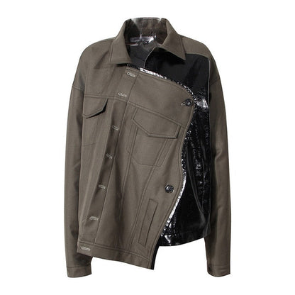 Veste asymétrique pour femme Style tendance