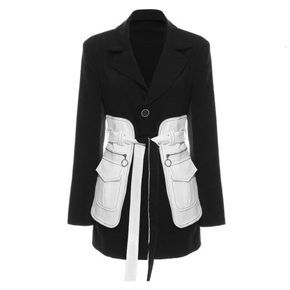 Veste skunk stylée Femme Tendance