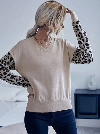 Pulls élégants pour femmes avec manches à motif animalier