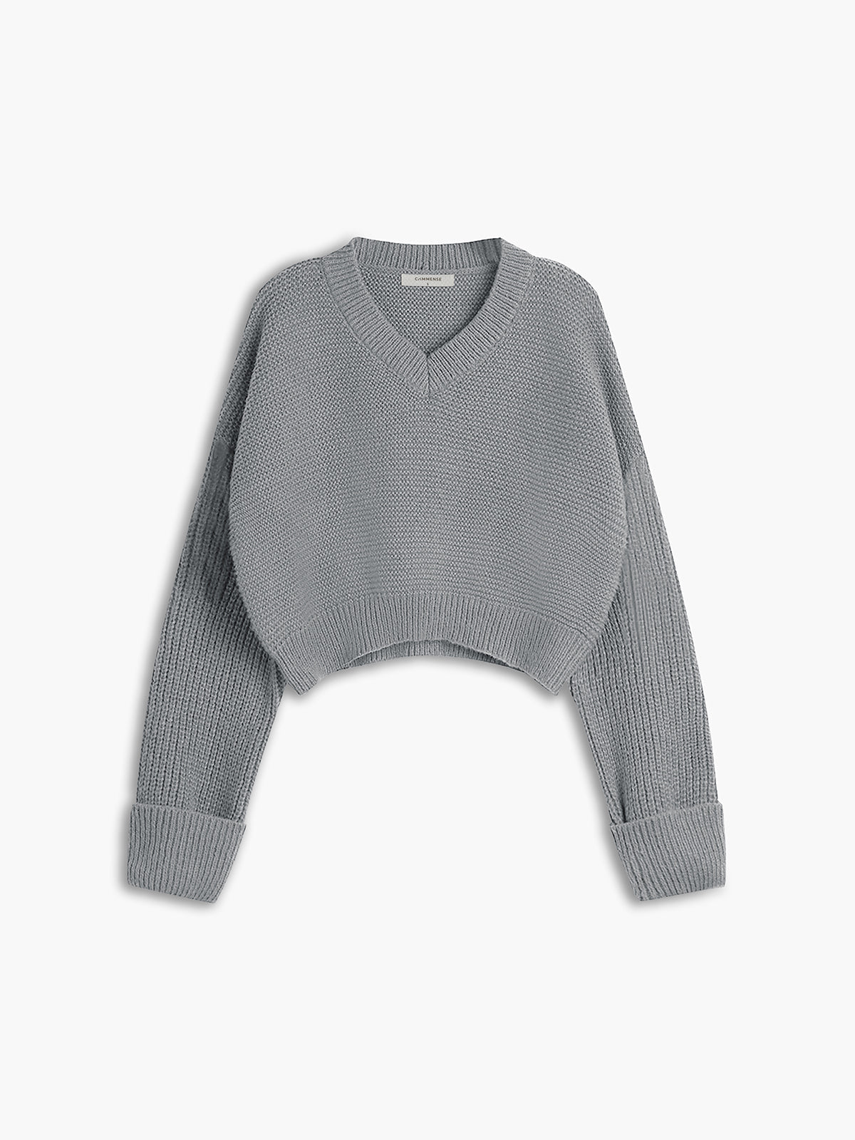 Pull femme col V dentelle élégante