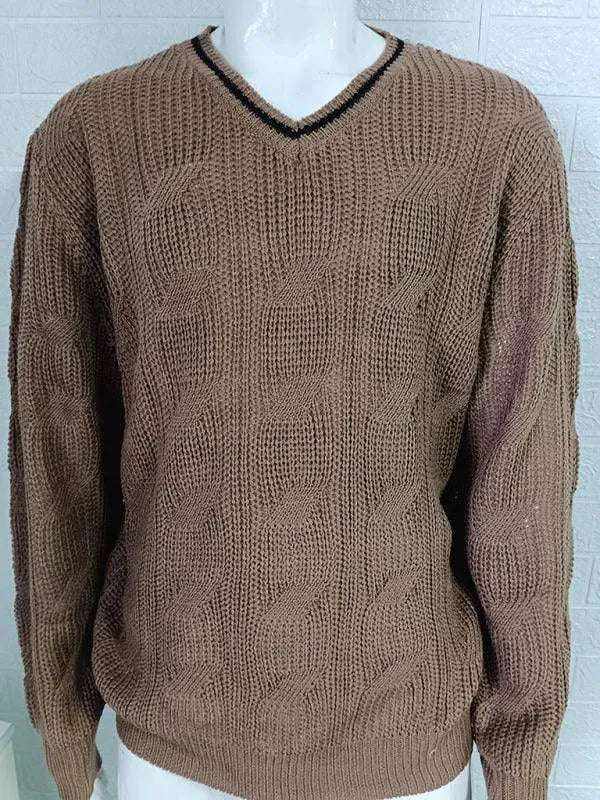 Stylische Herren Pullover Slim Fit Sweatshirt - IdealeKleiden