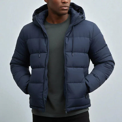 Veste d'hiver imperméable chaude à capuche isolante