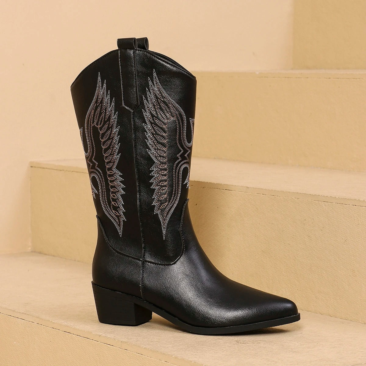 Bottes de cowboy élégantes pour femmes à talons hauts